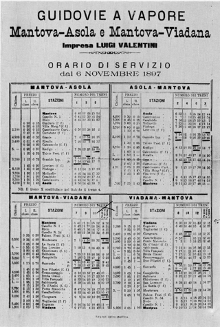 Foto tabella orari 1897